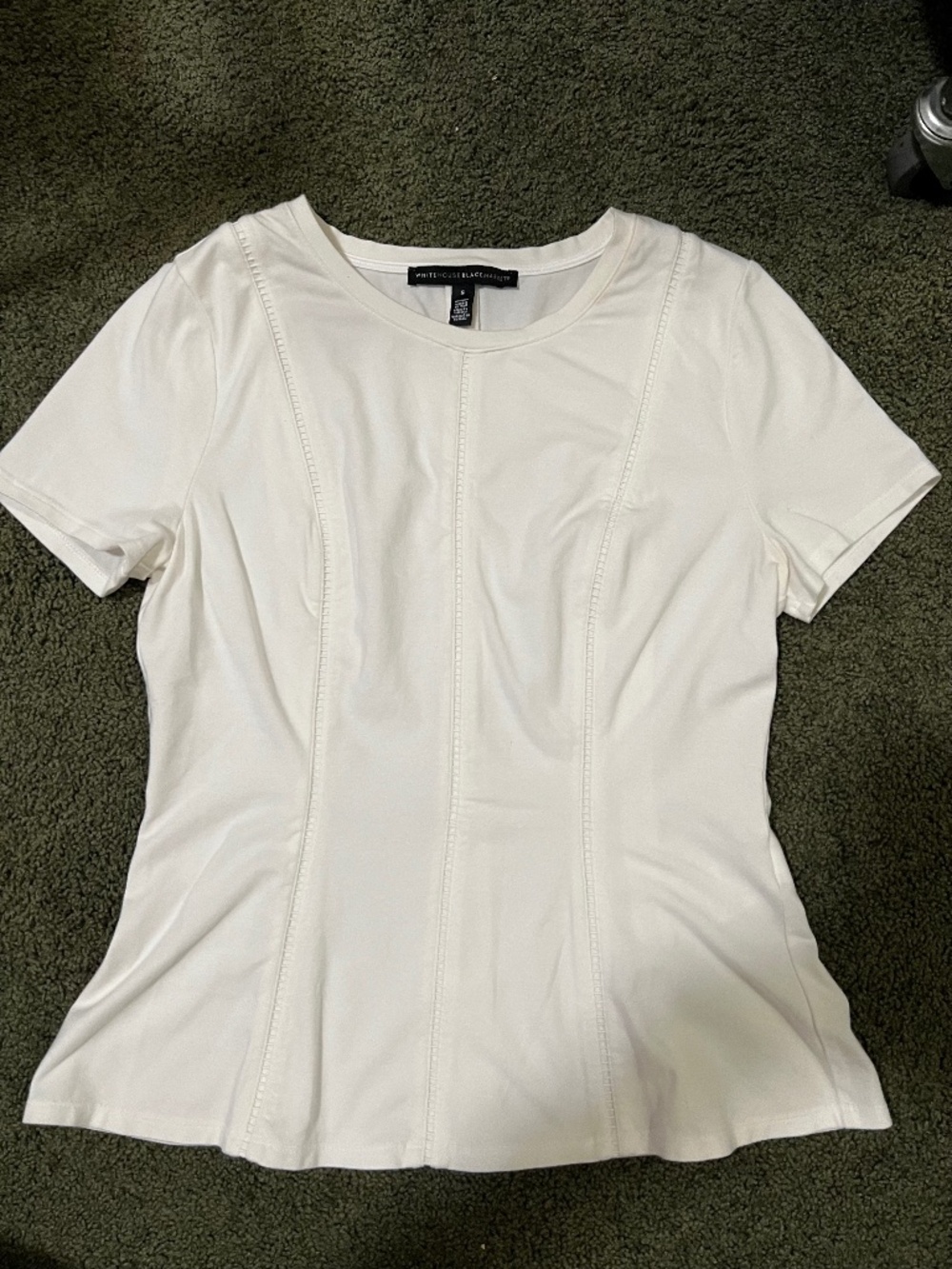 White House Black Market white fitted blouse